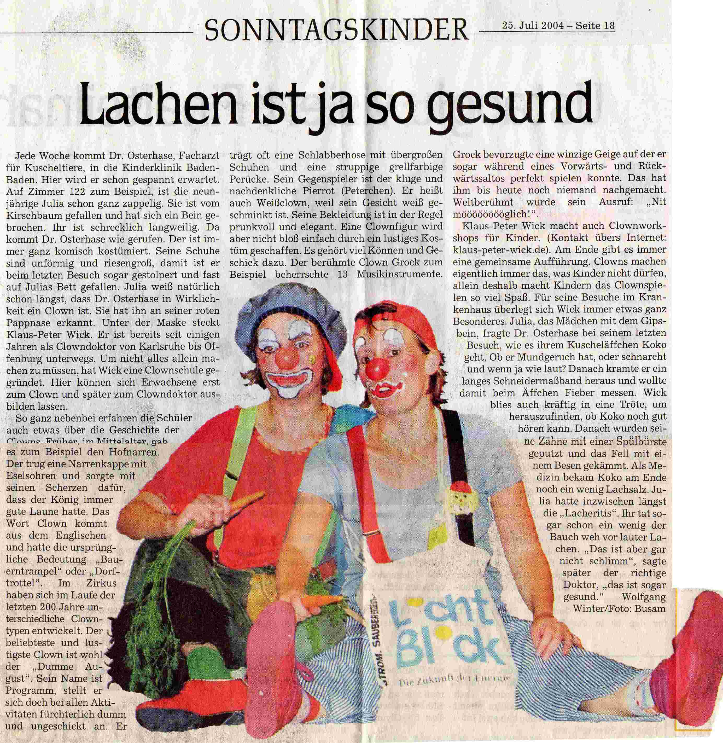 clowndoktor_der_sonntag_juli_2004